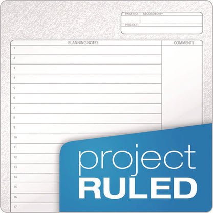 Docket Gold Planner, Project-management Format With Narrow Ruling, Black Paperboard Cover, (70) 8.5 X 6.75 Sheets