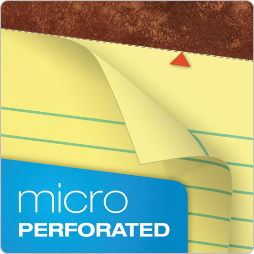 "the Legal Pad" Ruled Perforated Pads, Top 2-hole Punch, Wide/legal Rule, 50 Canary-yellow 8.5 X 11.75 Sheets, Dozen
