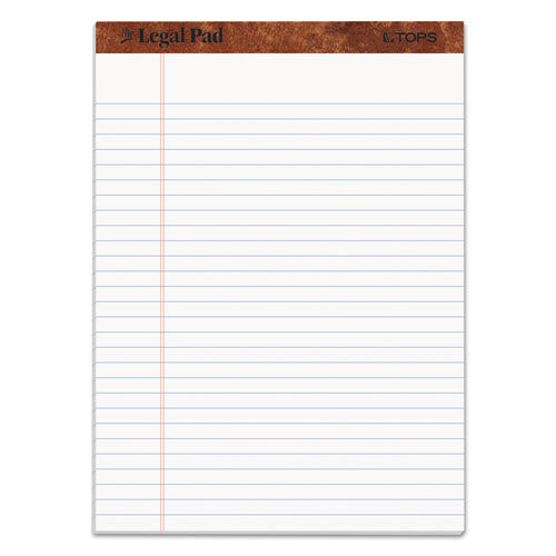 "the Legal Pad" Ruled Perforated Pads, Wide/legal Rule, (50) White 8.5 X 11.75 Sheets, Dozen