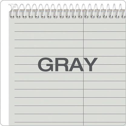 Prism Steno Pads, Gregg Rule, Gray Cover, 80 Gray 6 X 9 Sheets, 4/pack