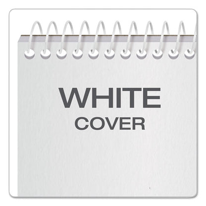 Reporter's Notepad, Wide/legal Rule, White Cover, 70 White 4 X 8 Sheets, 12/pack