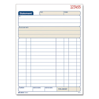 Multipart Statement Pad, Two-part Carbonless, 5.56 X 7.94, 50 Sets/pad, 3 Pads/pk
