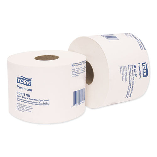 Premium Bath Tissue Roll With Opticore, Septic Safe, 2-ply, White, 800 Sheets/roll, 36 Rolls/carton
