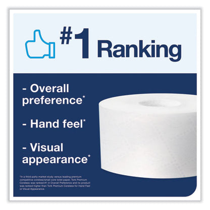 Coreless High Capacity Bath Tissue, 2-ply, White, 750 Sheets/roll, 36 Rolls/carton