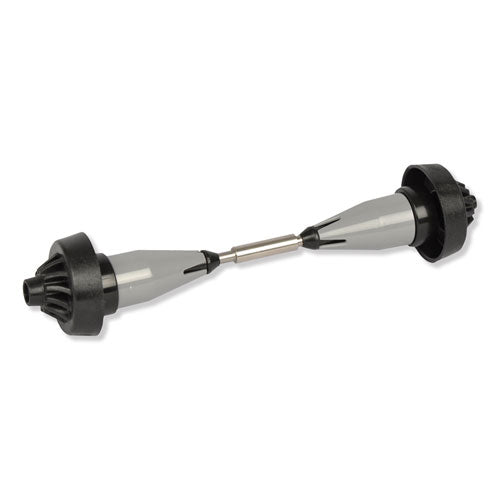 Coreless High Capacity Spindle Kit, Plastic, 3.66" Roll Size, Type C, Gray, 2/kit