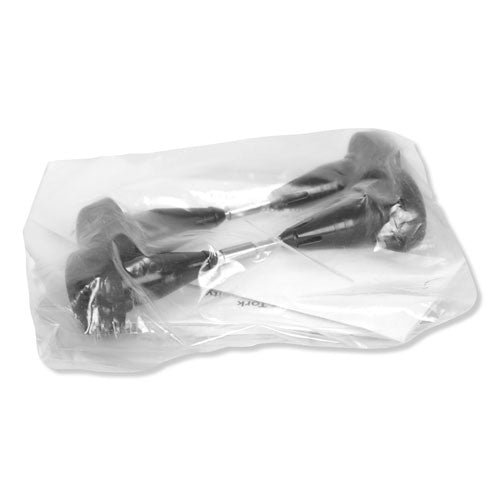 Coreless High Capacity Spindle Kit, Plastic, 3.66" Roll Size, Black, 2/kit