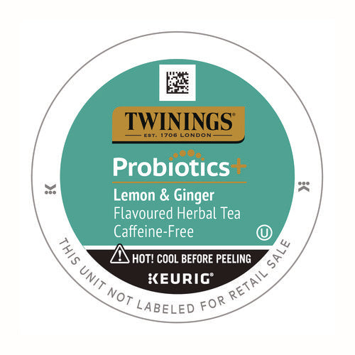Probiotics+ Herbal Lemon And Ginger Tea, 24/box