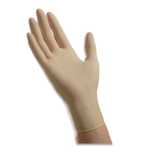 L200 Series Powder-free Latex Gloves, Small, 5 Mil Thick, 9" Long, Cream, 100/box