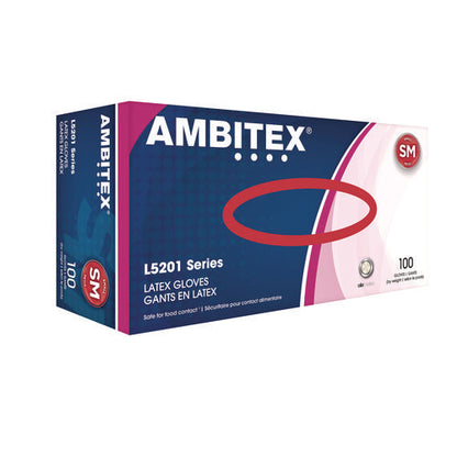 L5201 Series Powder-free Latex Gloves, Small, 4 Mil Thick, 9" Long, Ivory, 100/box, 10 Boxes/carton