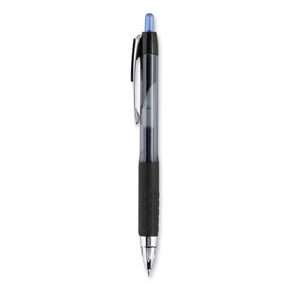 207 Ultra Micro Gel Pen, Retractable, Ultra-micro 0.38 Mm, Blue Ink, Clear/black Barrel