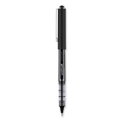 Vision Rollerball Pen, Stick, Bold 1 Mm, Black Ink, Gray/black/clear Barrel, Dozen