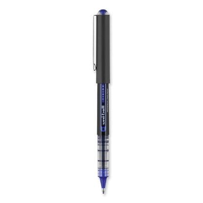 Vision Rollerball Pen, Stick, Bold 1 Mm, Blue Ink, Black/blue/clear Barrel, Dozen