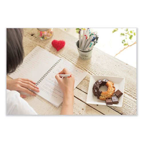 Unione Gel Pen, Retractable, Medium 0.7 Mm, Assorted Inspirational Ink And Barrel Colors, 8/pack