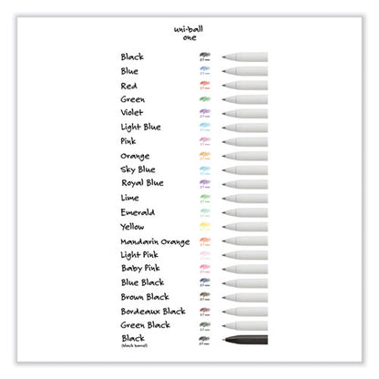 Unione Gel Pen, Retractable, Medium 0.7 Mm, Assorted Inspirational Ink And Barrel Colors, 8/pack