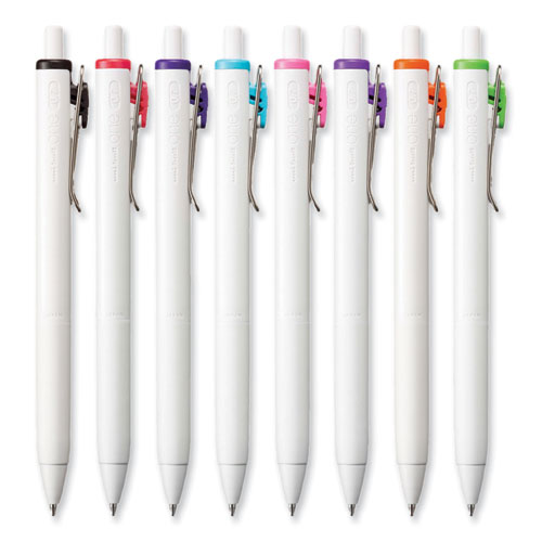 Unione Gel Pen, Retractable, Medium 0.7 Mm, Assorted Inspirational Ink And Barrel Colors, 8/pack