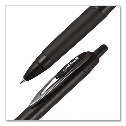 207 Plus+ Gel Pen, Retractable, Medium 0.7 Mm, Black Ink, Black Barrel, 4/pack