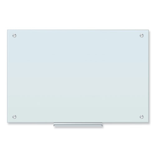 Glass Dry Erase Board, 36" X 24" (actual Size: 35" X 23"), White Surface