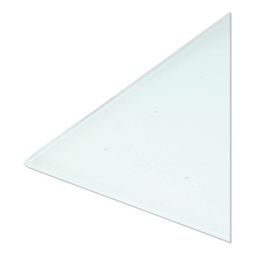 Floating Glass Ghost Grid Dry Erase Board, 48" X 36" (actual Size: 47" X 35"), White Surface