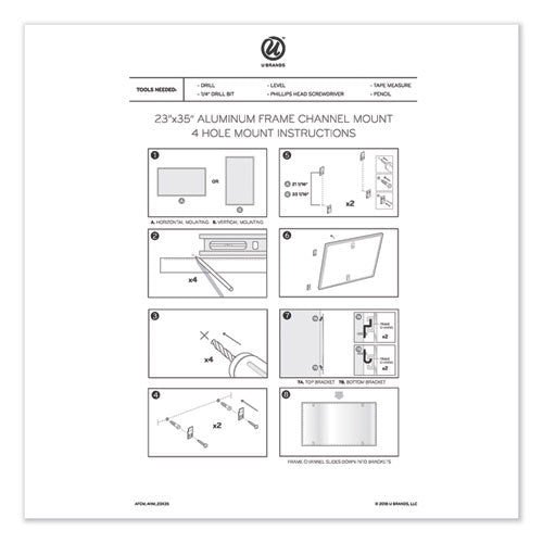 Pinit Magnetic Dry Erase Calendar, Monthly Planning/scheduling, 36 X 24 (actual Size: 35 X 23), White Surface, Aluminum Frame