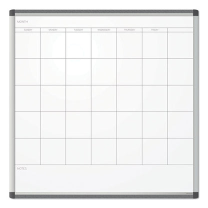 Pinit Magnetic Dry Erase Calendar, Monthly Planning/scheduling, 36 X 36 (actual Size: 35 X 35), White Surface, Aluminum Frame