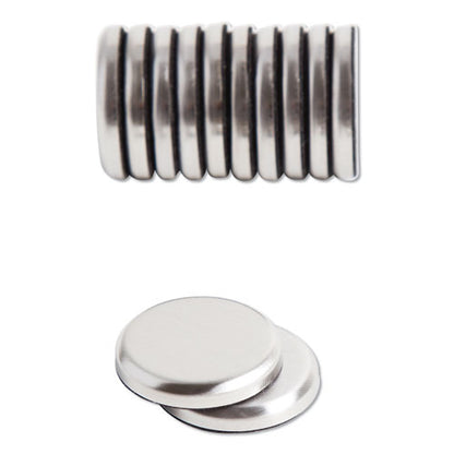 High Energy Magnets, Circles, 1.25" Diameter, Silver, 12/pack