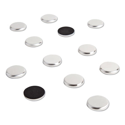 High Energy Magnets, Circles, 1.25" Diameter, Silver, 12/pack