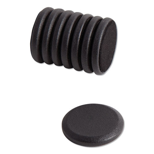 High Energy Magnets, Circles, 1.25" Diameter, Black, 8/pack