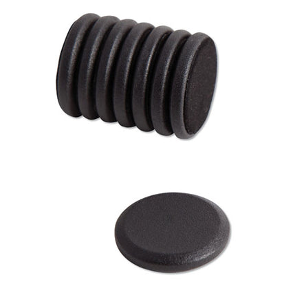 High Energy Magnets, Circles, 1.25" Diameter, Black, 8/pack