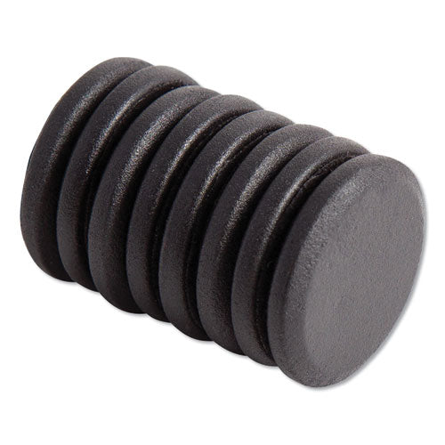 High Energy Magnets, Circles, 1.25" Diameter, Black, 8/pack