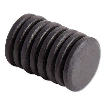 High Energy Magnets, Circles, 1.25" Diameter, Black, 8/pack