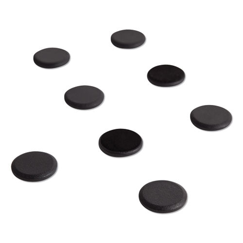 High Energy Magnets, Circles, 1.25" Diameter, Black, 8/pack