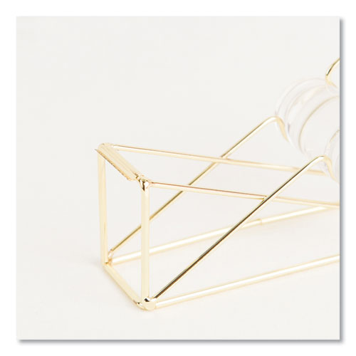 Vena Tape Dispenser, 1" Core, Metal, Gold