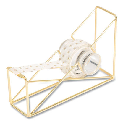 Vena Tape Dispenser, 1" Core, Metal, Gold