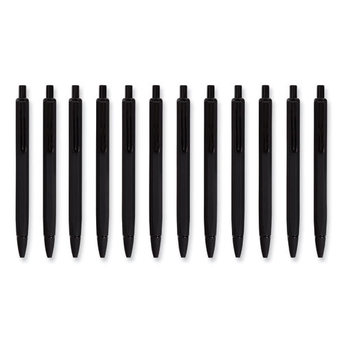Cambria Soft Touch Mechanical Pencil, 0.7 Mm, Hb (#2), Black Lead, Black Barrel, 12/pack
