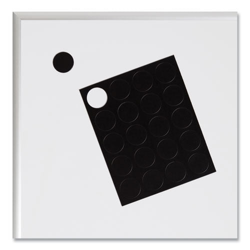 Heavy-duty Board Magnets, Circles, 0.75" Diameter, Black, 20/pack