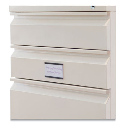 Magnetic Card Holders, 3 X 1.75, Black, 10/pack