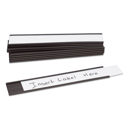 Magnetic Card Holders, 6 X 1, Black, 10/pack