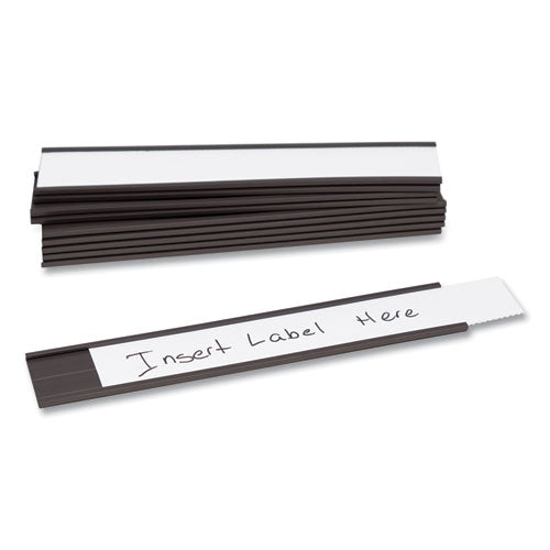 Magnetic Card Holders, 6 X 1, Black, 10/pack