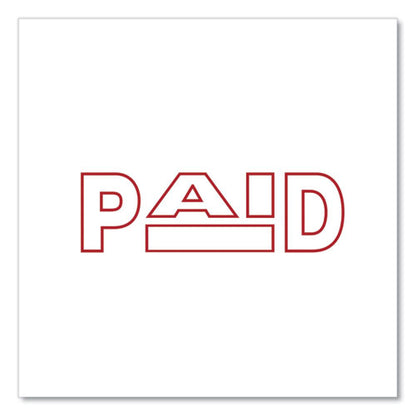 Message Stamp, Paid, Pre-inked One-color, Red