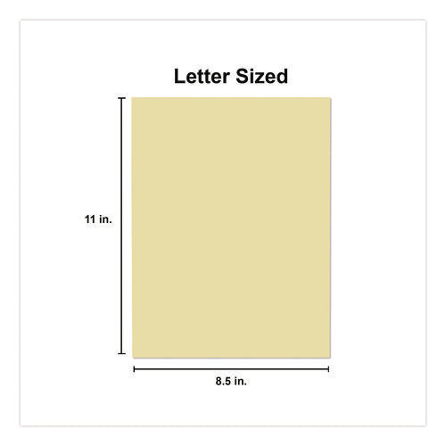 Deluxe Colored Paper, 20 Lb Bond Weight, 8.5 X 11, Canary, 500 Sheets/ream, 10 Reams/carton