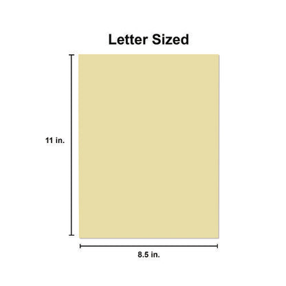 Deluxe Colored Paper, 20 Lb Bond Weight, 8.5 X 11, Canary, 500/ream