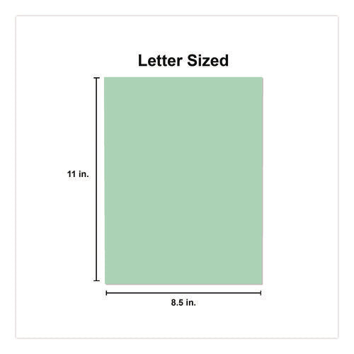 Deluxe Colored Paper, 20 Lb Bond Weight, 8.5 X 11, Green, 500 Sheets/ream, 10 Reams/carton