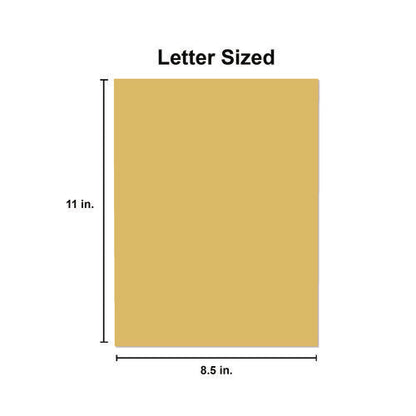 Deluxe Colored Paper, 20 Lb Bond Weight, 8.5 X 11, Goldenrod, 500/ream