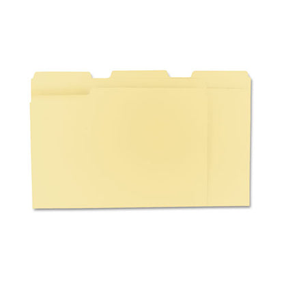 Top Tab File Folders, 1/3-cut Tabs: Assorted, Letter Size, 0.75" Expansion, Manila, 100/box