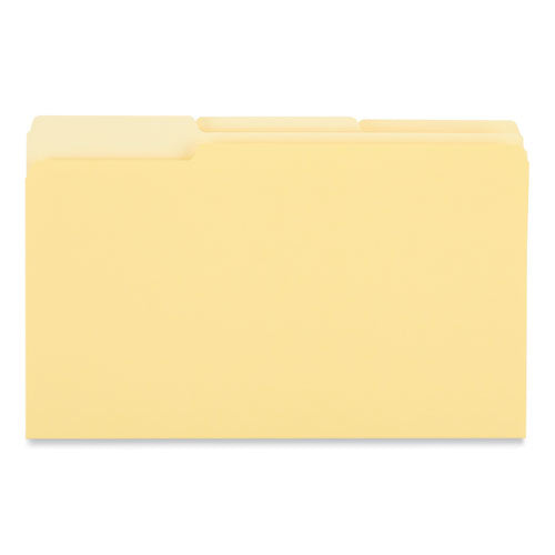 Interior File Folders, 1/3-cut Tabs: Assorted, Letter Size, 11-pt Stock, Assorted Colors, 100/box