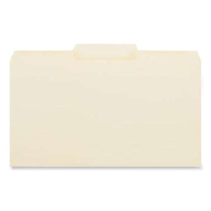 Top Tab File Folders, 1/3-cut Tabs: Center Position, Legal Size, 0.75" Expansion, Manila, 100/box