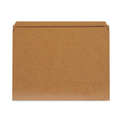 Reinforced Kraft Top Tab File Folders, Straight Tabs, Letter Size, 0.75" Expansion, Brown, 100/box