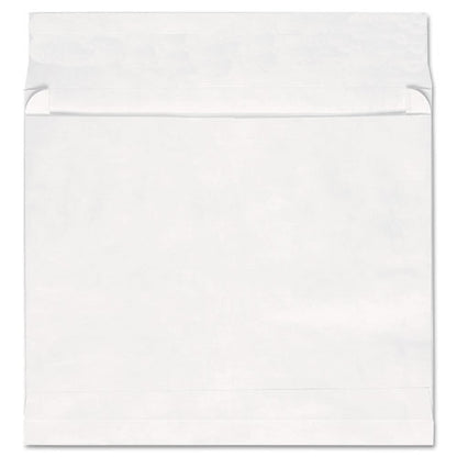 Deluxe Tyvek Expansion Envelopes, Open-side, 2" Capacity, #13 1/2, Square Flap, Self-adhesive Closure, 10 X 13, White, 100/bx
