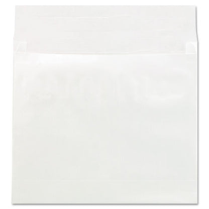 Deluxe Tyvek Expansion Envelopes, Open-side, 4" Capacity, #15 1/2, Square Flap, Self-adhesive Closure, 12 X 16, White, 50/ct