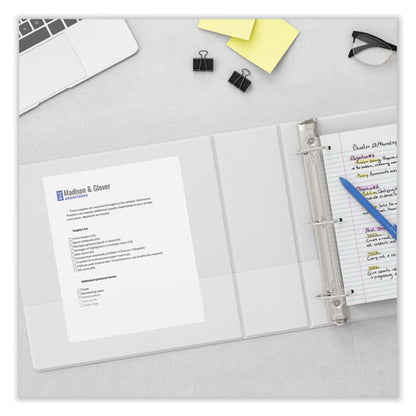 Slant D-ring View Binder, 3 Rings, 2" Capacity, 11 X 8.5, White, 4/pack